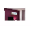 Cama Spintelė VIGO 90 stiklas 90/35/32 sonomos ąžuolas/baltas blizgus
