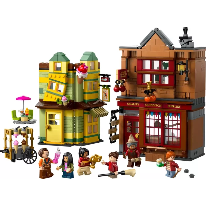 LEGO Harry Potter 76452 Kvidičo reikmenų ledų salono mini konstruktorius, 795 dalys, 6 minifigūrėlės, amžius 8+