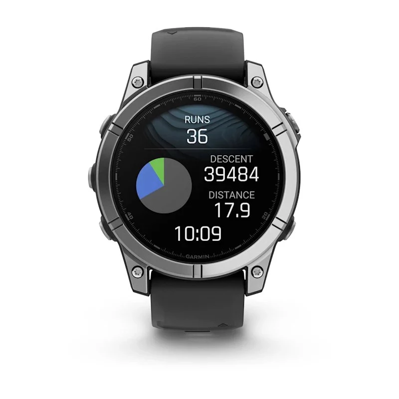 Garmin Fenix E 3.3 cm (1.3) AMOLED 47 mm skaitmeninis 416 × 416 pikselių jutiklinis ekranas nerūdijantis plienas Wi-Fi GPS (palydovinis)