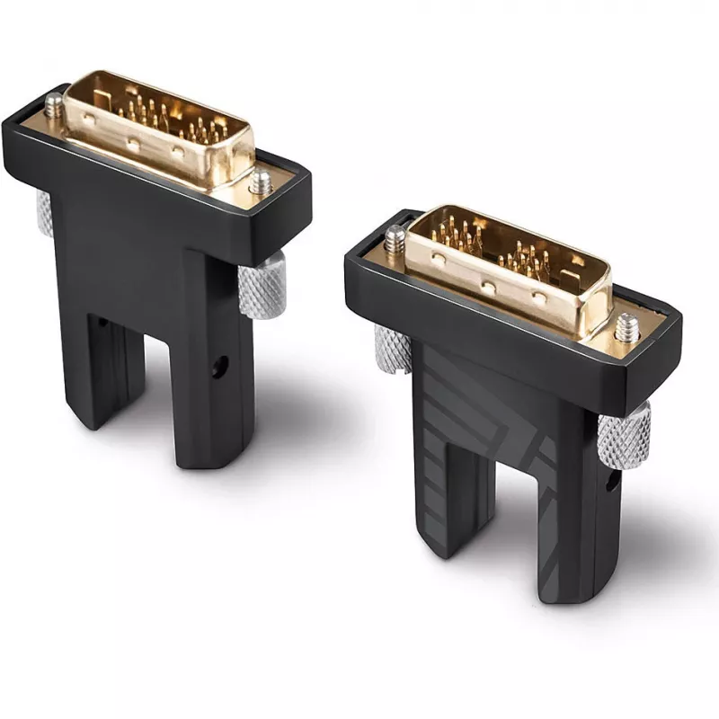 Lindy 10 m šviesolaidinis hibridinis Micro-HDMI 18G kabelis su nuimamomis HDMI ir DVI jungtimis