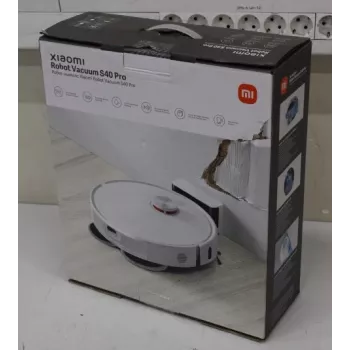 IŠPARDAVIMAS. Xiaomi Robot Vacuum S40 Pro EU | Xiaomi Robot Vacuum S40 Pro EU | Drėgnas ir sausas valymas | 5200 mAh | Dulkių talpa 0,43 L | 15000 Pa | Balta | PAŽEISTA PAKUOTĖ