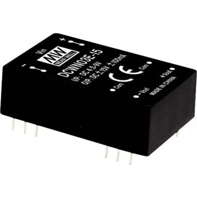 DC maitinimo adapteris MEAN WELL DCWN03B-15 3W 15V 18-36V įėjimas