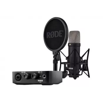 RØDE NT1 Signature Juoda + AI-1 Studio Kit MK2 - pilnas studijos rinkinys