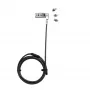 Kabelinė spyna DICOTA D31717 juoda 2 m