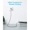 USB laidas Anker 322 0,9 m USB A USB C juodas 0,48 Gbit/s