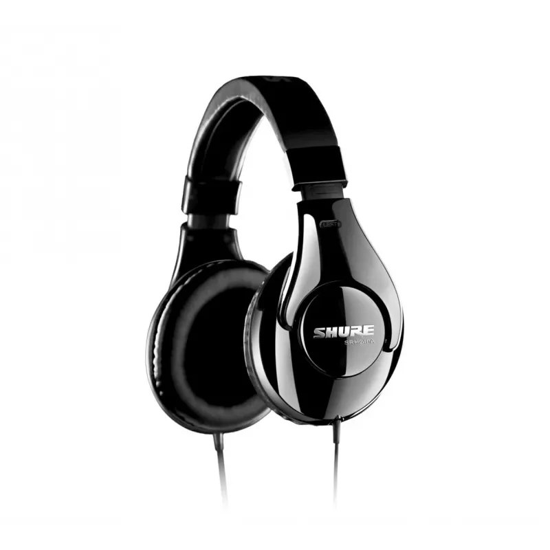 Shure SRH240A ausinės su laidu, galvos lankelis, muzika, juoda