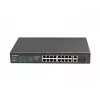 Nevaldomas jungiklis LANBERG RSFE-16P-2C-250 — 18 prievadų Gigabit, 16x PoE+ (30W), 2x SFP, 250W, 1U, metalinis, montuojamas į stelažą