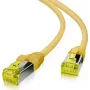 Tinklo kabelis Helos 263783 geltonas 10 m Cat6a S/FTP