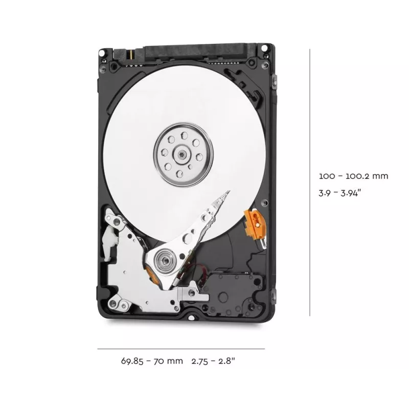 HDD Western Digital 2 TB 2.5 colio Serial ATA III WD20SPZX