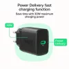 Maitinimo adapteris Green Cell PowerSource Solo30 30W juodas — USB‑C vieno prievado įkroviklis