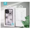 Apsauginis telefono dėklas Devia Crystal Flora, skirtas iPhone 12 Pro Max – permatomas mėlynas, plonas