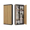 RS-80 HEMN OFFICE SHELVING UNIT, ANTHRACITE/ARTISAN OAK