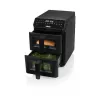 Princess Double Stack Airfryer | 182490 | Galia 3000 W | Talpa 11,2 L | Juoda