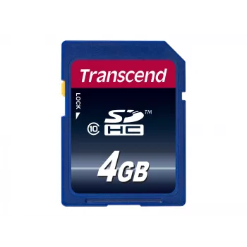 Transcend 4 GB SDHC Class 10 „Flash“ atmintis TS4GSDHC10