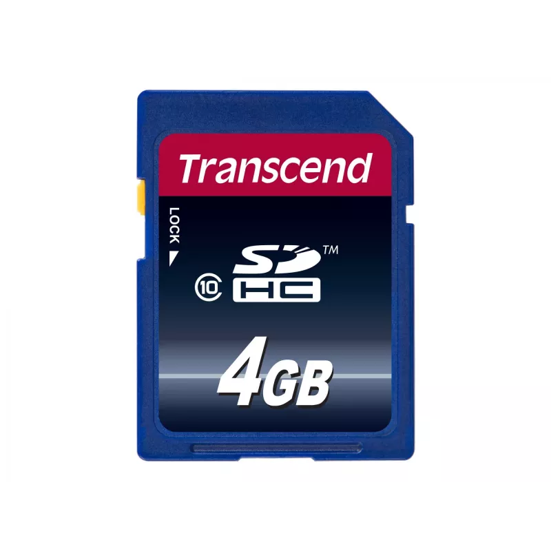 Transcend 4 GB SDHC Class 10 „Flash“ atmintis TS4GSDHC10