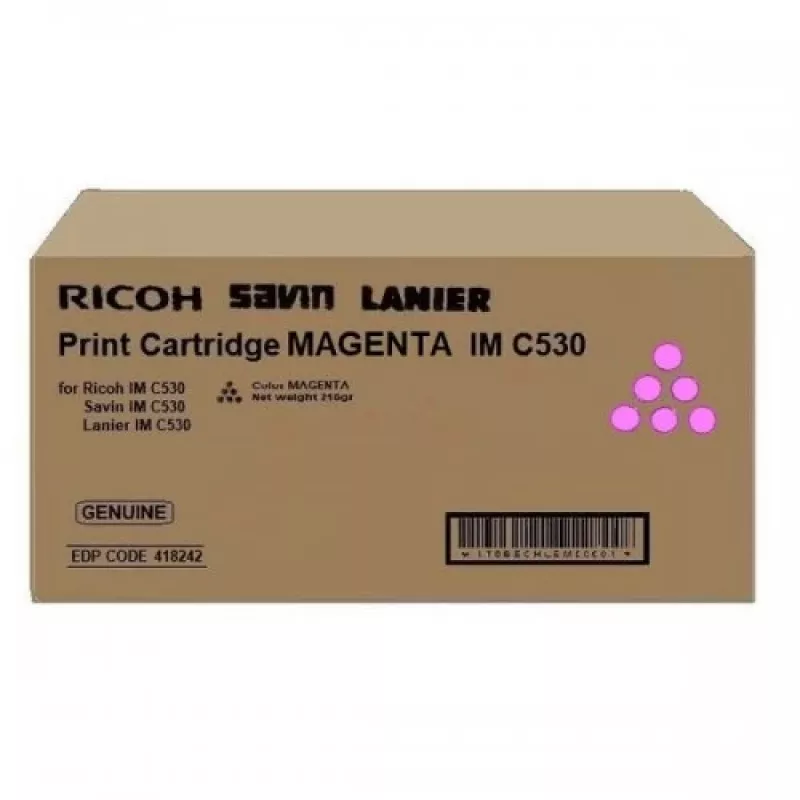 Ricoh 418242 dažų kasetė 1 vnt. Originali Purpurinė