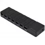 USB 3.1 Gen 1 stalinis šakotuvas SidabrinėSTONE SST-UC03B-PRO — 7 USB prievadai