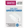 Kroviklis GRATEQ OLOS PD/PPS 2xUSB-C 65W greito įkrovimo maitinimo adapteris 35W