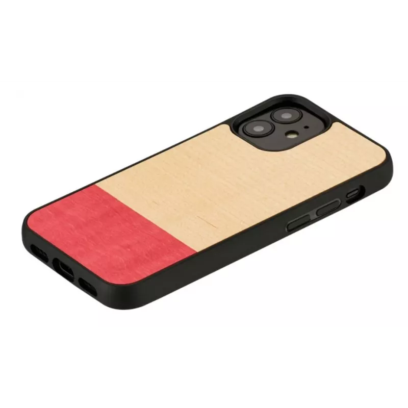 Apsauginis telefono dėklas man and wood iPhone 12 mini — juodas