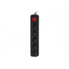 Maitinimo ilgintuvas Lanberg PS1-05F-0300-BK 3 m 5 lizdai vidaus naudojimui juodas