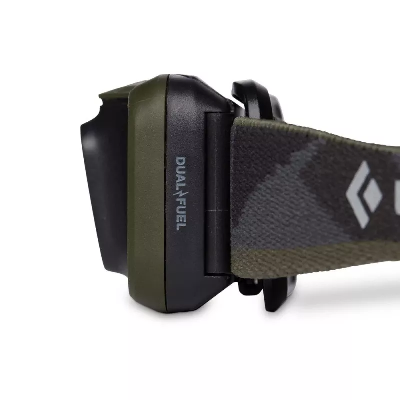 Galvos žibintuvėlis Juoda Diamond Spot 400 — 400 lm, LED, IPX8 atsparus vandeniui, AAA, spindulio nuotolis 12–100 m, juodas