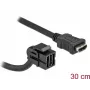 HDMI lizdas su kabeliu juodas DeLOCK 86853