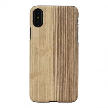 man and wood išmaniojo telefono dėklas iPhone X/XS – senovinė alyvuogių juoda