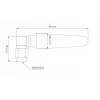Teltonika LTE antena 003R-00296, 5dBi, SMA-Male, kampuota
