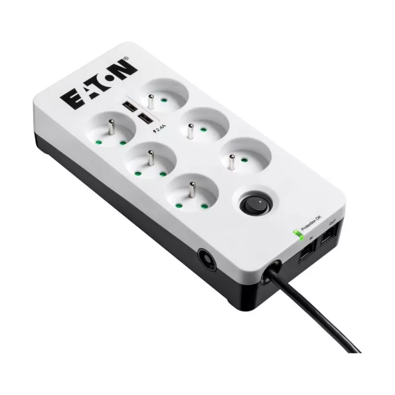Maitinimo lizdas Eaton Protection Box 6 Tel@ USB FR