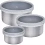 Maisto laikymo indų rinkinys Lurch 240885 — 3 vnt., po 0,4 l, sidabrinis
