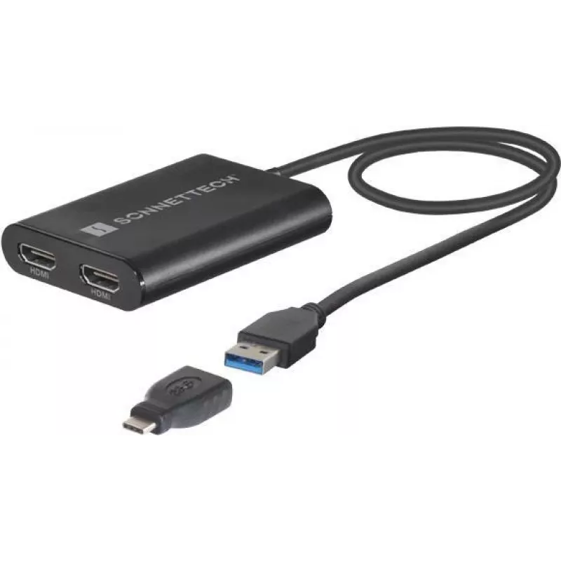 USB grafikos adapteris Sonnet USB3-DHDMI – iki 3840 x 2160, USB 3.0, juodas