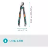Gardena žirklės šakoms TeleCut Pro S pilkos/turkio spalvos 52cm - 67cm (12040-88)