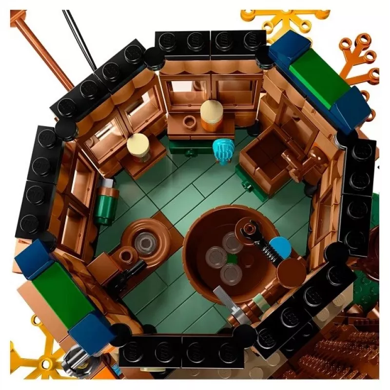 LEGO rinkinys LEGO IDEAS 21318 Medžio namelis 3-in-1 — modulinis namelio medyje modelis, kelių versijų rinkinys