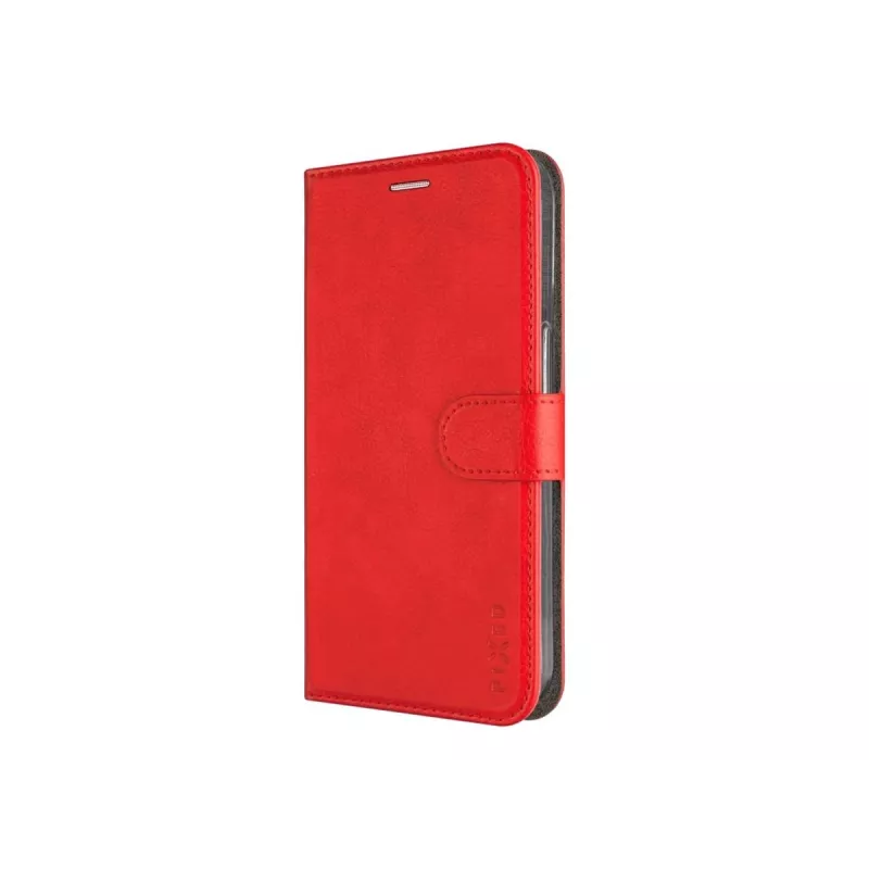 FIXED odinis knyginis dėklas Samsung Galaxy A36 5G — raudonas, priekinės ir galinės dalių apsauga, tikslūs išpjovimai