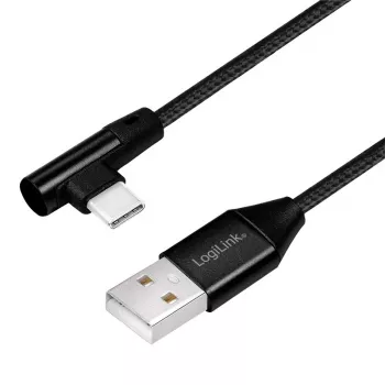 LogiLink CU0137 USB kabelis USB 2.0 0,3 m USB A į USB C juodas