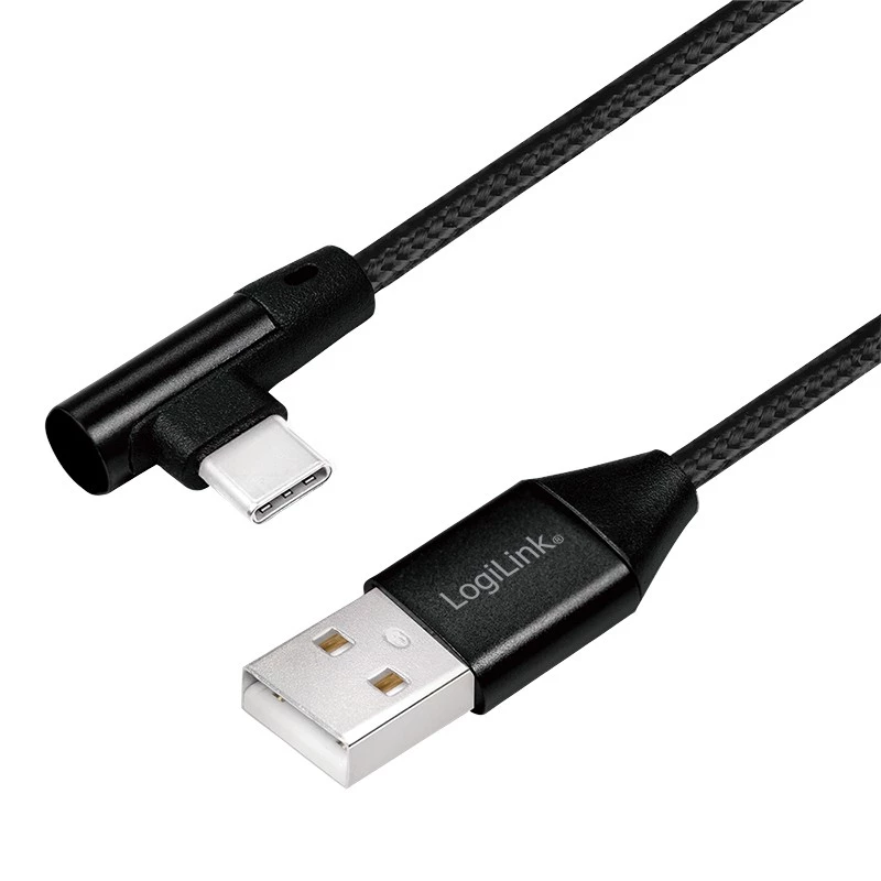 LogiLink CU0137 USB kabelis USB 2.0 0,3 m USB A į USB C juodas