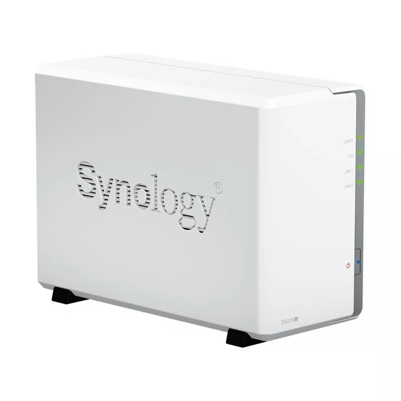 Synology DiskStation DS223J NAS/duomenų saugojimo serveris Staliniam kompiuteriui Realtek RTD1619B 1 GB DDR4 DiskStation Manager Baltas