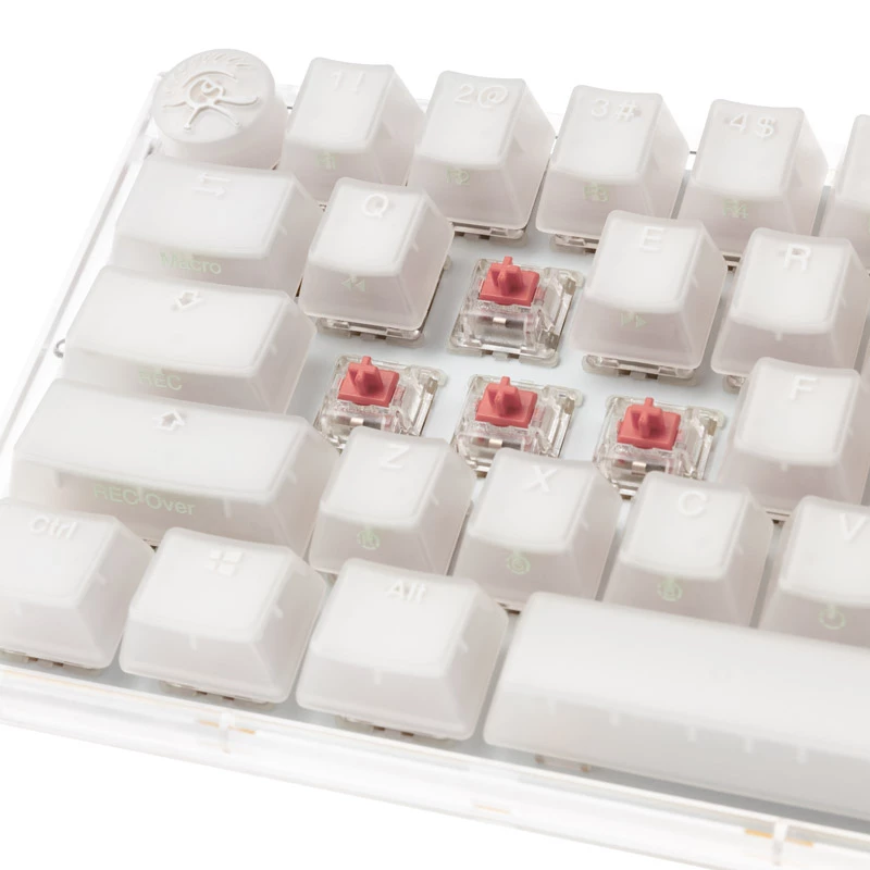 Ducky One 3 Aura White Mini klaviatūra žaidimams USB QWERTY US International