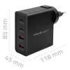 Qoltec GaN POWER PRO Charger | 2xUSB-C | 2xUSB | 130W | 5-20V | 1.5-5A | XP | Juoda