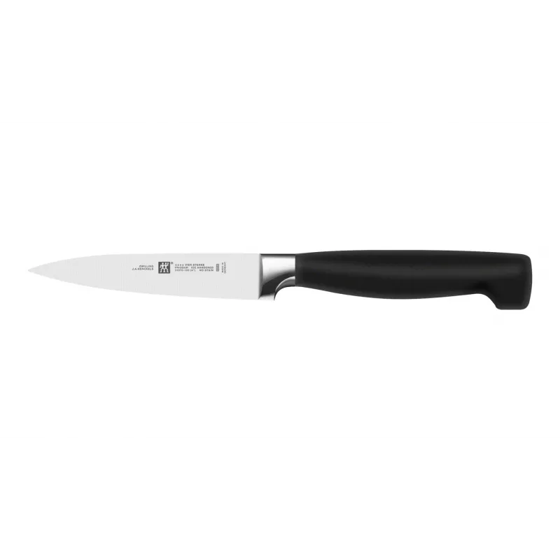 Peilių/įrankių bloko rinkinys ZWILLING 35145-000-0 — 7 dalių, nerūdijančio plieno geležtės, plastikinės rankenos, įskaitant duonos, daržovių, virėjo, pjaustymo peilius, žirklių angą