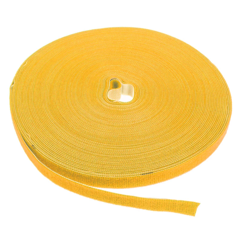 LABEL THE CABLE LTC PRO Roll Strap, dvipusis kabliuko ir kilpelės ritinys, 25 m geltona