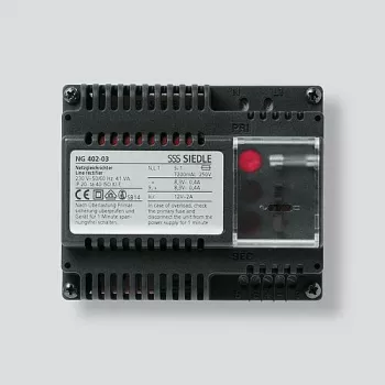 Siedle NG 402-03 - Juoda - Siedle - 0 - 40 °C - CE - 107 mm - 60 mm (200033590-00)