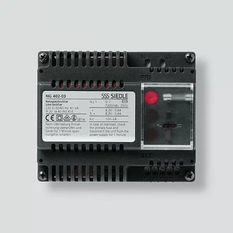 Siedle NG 402-03 - Juoda - Siedle - 0 - 40 °C - CE - 107 mm - 60 mm (200033590-00)