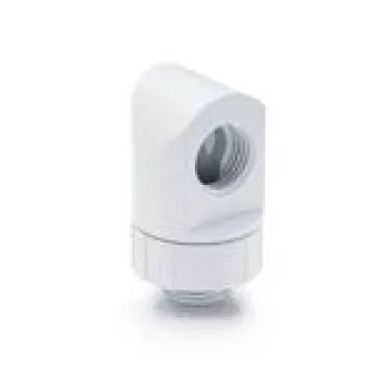 90° Sukamoji jungtis BitsPower Artemis — arktinė balta (BPM-AT90R-WH)