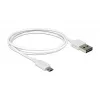 USB laidas DeLOCK 84807 USB 2.0 1 m USB A Micro-USB B Baltas