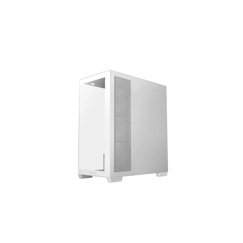 PC Case DeepCool CG580 4F V2 Midi Tower White — ATX, grūdintas stiklas, 3x120 mm šoniniai ventiliatoriai, 360 mm šoninio radiatoriaus palaikymas