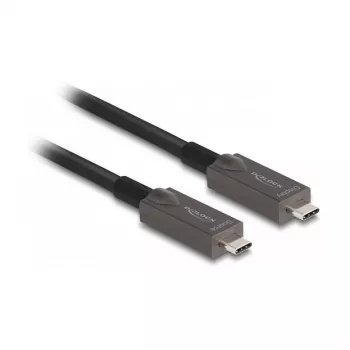 Vaizdo kabelio adapteris DeLOCK 84146 5 m USB Type-C juoda