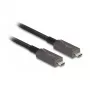 Vaizdo kabelio adapteris DeLOCK 84146 5 m USB Type-C juoda