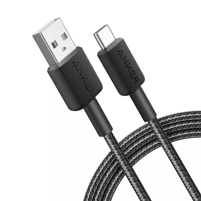 Anker Innovations 322 USB-A į USB-C laidas, nailoninis, 1,8 m, juodas - Laidas - Skaitmeninis/duomenų