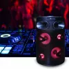 Nešiojamasis Bluetooth karaoke garsiakalbis MANTA SPK0803B140 140 W, maitinamas baterijomis, MIC/USB/microSD, FM, ekvalaizeris, ratukai